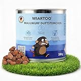 WIARTOO® Maulwurf Duftsteinchen, Maulwurfvertreiber, Wühlmausschreck, Lavasteine–konzentrierte ätherische Öle, langanhaltende Duftbarriere ohne Chemie, Giftstoffe, tierfreundlich, ca. 50 Anwendungen
