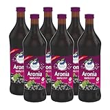 Aronia ORIGINAL 100% Bio Aronia Muttersaft 6x700 ml | Natürlicher Direktsaft | Vegan, ohne Konservierungsstoffe, ohne Zuckerzusatz (lt. Gesetz)