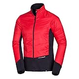 NORTHFINDER Hybridjacke mit Primaloft® EcoBlack Isolierung für Herren ELDON redblack 2XL