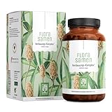 NATURTREU® Flohsamenschalen Kapseln hochdosiert - 2000mg Flohsamenschalen Pulver je Tagesdosis - Flohsamen Verdauungs Komplex * mit, Calcium, Fenchel & Süßholzwurzel - 120 Kapseln vegan