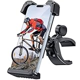 Ktryman Handyhalter Fahrrad, Handyhalterung Motorrad - [1s Auto-Sperre] Universal 360° Lenker Halter Fahrradhalterung Handy für iPhone 16 15 14, Samsung, 4,7-7' Smartphone