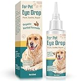 Hunde Augentropfen, Natürliche Augentropfen für Hunde, Fortschrittliche Hundeaugeninfektion Behandlung, Lindert Rosa Augen und Allergien Symptome, Tägliche Augenpflege für Hunde und Katzen