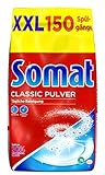 Somat Classic Pulver, Spülmaschinenreiniger, Großpackung, 3 Kg, für die tägliche Reinigung mit brillantem Glanz