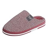 Dasongff Hausschuhe Damen Flauschig，Warme Flauschige Pantoffeln Hauslatschen Memory Foam Winterschuhe Unisex Flache Flip Flop Puschen Für Zu Hause Filzpantoffel Hüttenschuhe Wolkenslipper