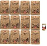 La Molisana Pasta Integrale Pasta mista n°58, Vollkornnudeln Vollkornpasta,100% italienischer Weizen,Bronzepaste 12x 500g Packung + Italian Gourmet polpa 400g