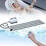 RayGenius Wellenmatte FüR Die Badewanne, Whirlpool-Badematte, Badematte FüR Die Surfmassage Zu Hause, Tragbares Spa-Schaumbad-MassagegeräT, 6-Gang-Einstellung, rutschfeste Badematte