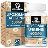 Apigenin 600 mg, Extra Starkes Liposomale Apigenin Kapsel - Hochdosiert, mit Fisetin, Quercetin und Theaflavinen (60 stück (1er Pack))