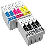 ESMONLINE 10 Set Multipack kompatible Druckerpatronen als Ersatz für Epson T1285 für Epson Stylus Office BX-305 S-22 SX-125 SX-130 SX-230 SX-235 SX-420 SX-425 SX-430 SX-435 SX-438 SX-440 SX-445