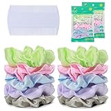 ZOCONE 10 Stück Anti Laus Haargummi mit Läusekamm, Natürlich Behandlung Scrunchies Haargummi Gegen Kopfläuse Haarbänder Läusen Vorzubeugen Gummiband für Mädchen Damen
