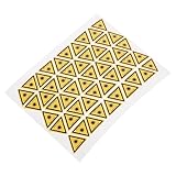 PRETYZOOM 50 Stück Vorsicht Warnaufkleber Dreieckige Sicherheitszeichen für Laserwarnungen Selbstklebende Etiketten für und Außenbereiche Wasserfest für Fabriken und Spezielle Anwendungen