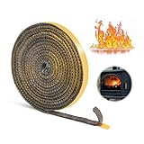 Kamin Dichtband, 4m Feuerfestes Dichtungsband Kamindichtung Selbstklebend Dichtung für Kaminofen, Ofendichtschnur für Ofenrohr Kamintür Verschiedene Modelle