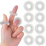 8 Stück Akupressur Ringe Set, Akupressurring für Finger Massage Ring Arthroroller Anti Stress Sensorische Fingermassagering, Massageringe für Stress Reduzierstück und Förderung der Durchblutung