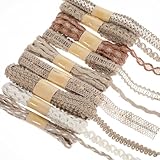 9 Rollen Vintage Bastelband Natürliche Juteband Geschenkband Natur Stoffband Jute Band Rolle Boho Geschenkbänder Sackleinenband Für DIY Geschenke Verpackung Weihnachten Hochzeit Party Basteln