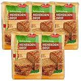 Mehrkornbrot Brotbackmischung von Frießinger Mühle, 5x500g, für den Backofen, Holzofen oder Brotbackautomaten.
