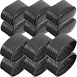 Niltracy Uhrenkissen, PU- und Kohlefaser-Material mit Lederhülle, 6 Stück, schwarzes Karbon-Muster, ideal für Uhrenaufbewahrung und -ausstellung, Uhrenkissen, PU- und Kohlefaser-Uhrenkissen