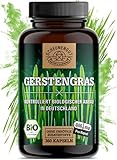 Gerstengras Kapseln -BIO- 360 Stück - 3000mg je Tagesdosis I WICHTIG: 100% Zertifizierte Bio-Ware I aus kontrolliert biologischem Anbau I Vegan und ohne Zusätze -DE- SCHEUNENGUT®