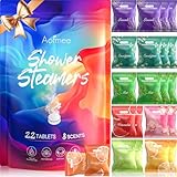 Aofmee Duschbomben, Geschenke für Frauen Weihnachten, 22 Stück 8 Düfte Shower Steamers Aromatherapie, Entspannung Geburtstagsgeschenk für Frauen Männer Freundin Mama, Kleine Adventskalender Füllung