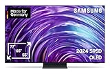 Samsung OLED 4K S95D Fernseher 55 Zoll, Samsung TV mit Neural Quantum 4K AI Gen2 Prozessor, OLED HDR Pro, OLED Glare free, 4K Upscaling, Smart TV, KI TV, GQ55S95DATXZG, Deutsches Modell [2024]