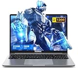 ACEMAGIC Laptop, Metallgehäuse, 16 Zoll FHD, 16 GB DDR4, 512 GB SSD Notebook-Computer, In-tel Quad-Core N97 (bis zu 3,60 GHz) schlägt N5095, Leichter Laptop mit WLAN, BT5.0, USB 3.2 x 2, Typ C(Gray)