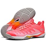 Hiuzylqx Badmintonschuhe für Damen Tennisschuhe Atmungsaktiv rutschfest Sportschuhe für Squash, Volleyball,A,39 EU