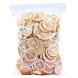 XCVFDVOR (0,55 Pfund) Getrocknete Zitronenscheiben, Zitronentee, saure und erfrischende Zitrusfrüchte, zuckerfrei, vegan und koscher, 250 g (0.25kg) (250g)