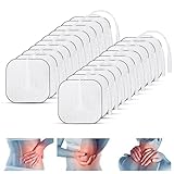 TENS Elektroden Pads, Tens Gerät Schmerztherapie selbstklebende wiederverwendbare für TENS Akupunktur Digita Therapie Maschinen Massagegerät Tensgeräte Reizstromgerät 4 cm