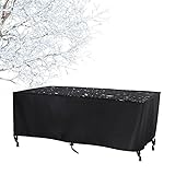 AOFOAE Abdeckung Gartenmöbel nach Maß 260x180x110cm/LxBxH Tisch Abdeckung Outdoor Winterfest,Terrassenmöbel Sitzgruppe mit Zugkordel & Winddichte Schnalle,Wasserdicht für Abdecken von Rechteckigen