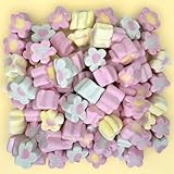 MIJOMA Marshmallow-Herzen & Blumen | Entzückende Schaumzucker-Süßigkeit für besondere Anlässe | Hochzeit, Valentinstag, Muttertag, Geburtstag | Glutenfrei & Fettfrei (Blume - bunt, 1104g)