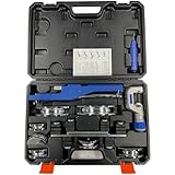 Jargrovs Rohrbiegegerät,manueller Rohrbieger,7 Matrizen 1/4-7/8 Zoll manuelle Rohrbiegemaschine,0-90° Kupfer- und Aluminiumrohrbiegemaschine für Kupferrohre und bremsleitung biegewerkzeug