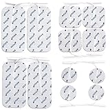 12er Misch-Set Elektroden-Pads für EMS-Training und TENS-Schmerztherapie - wiederverwendbare Klebe-Elektroden - Sehr gute Haft - & Leitfähigkeit - zert. Medizinprodukt - axion