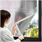 Doppelte Aluminiumfolie Fensterfolie, Verdunkelungsfolie, Blendschutzfolie Für Fenster, Sonnenschutz Isolier Fensterfolie, Für Haus/küche/büro,WxH-30x110cm/12 * 43in