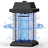 TMACTIME Elektrischer Insektenvernichter, Insektenfalle Mückenlampe 20w 4500V mit UV-Licht, Keine giftigen Chemikalien, Geeignet für Innen und Außenbereiche wie Küche, Wohnzimmer, Garten usw
