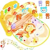 GirlDiary Baby Spielbogen Baby Spieldecke mit Musik & Lichtern – Pädagogisches Spielzeug für Baby & Kleinkinder 0-24 Monate Activity Gym Spielmatte
