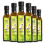 Leinöl Bio Kaltgepresst und Rein - 250ml x6. Leinsamenöl Bio Reich an Ungesättigte Omega 3 Fettsäuren Antioxidantien und Kalzium. Organic Flaxseed Oil.