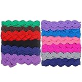 Healifty Nähen Bänder Band Borte Spitzenborte Polyester Trim Bänder Spitzen Zierband Stoffband Diy Handwerk Band Farbe Blumenmuster Stoff Lace Für Kleid Kappen Taschen Nähzubehör 2 Stücke,(8mm,Multi-C