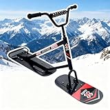 smafoseedding Neuer Schneescooter Für Kinder Und Erwachsene – Einfach Zu Bedienender Schneescooter Mit Sicheren, Rutschfesten Lenkern Und All-Terrain-Skiern, Snowboard-Schlitten Für Wintersport TypeA