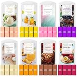 SCENTORINI Duftwachs,100% Sojawachs Wax Melts für Raumdüfte, 8 Pack x 70,9g, Pfirsich Bellini, Babypuder, Passionsfrucht, Zitronen-Soda, Vanille und Eiscreme, Schokolade Düfte