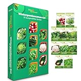 Wintergemüsesamen Set - 10 Sorten Samen - Saatgut Sortiment - Anzuchtset für Wintergemüse - Geschenkset - Radies, Winterpostelein, Salat, Spinat, Mangold, Lauchzweibeln
