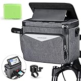 HASAGEI Lenkertasche Fahrrad 5.5L mit Touchscreen Fahrradtasche Handyhalterung Fahrrad wasserdichte für alle Handys