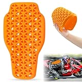 DGMI Rückenprotektor Motorrad, 42*23cm Abnehmbare Motorradprotektoren, Rückenprotektor, Protektoren Motorrad für Motorrad, Fahrschutz, Ski, Snowboard, Orange