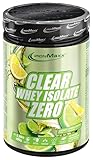 IronMaxx Clear Whey Isolate Zero - Lemon Lime 400g Dose | Klarer Molkenprotein-Isolat ohne Zucker | Laktosefreies Clear Protein | Protein Limonade mit fruchtig-erfrischendem Geschmack