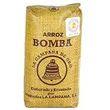 La Campana: Arroz Bomba D.O. Valencia - Bomba-Reis für Paella - 1kg