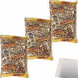 usy Bundle für Dos Hermanos Geröstete Mandeln mit Salz geschält 3er Pack (3x500g Packung) + usy Block