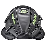 KaTur Motorrad Rücksitz Tankrucksack Multifunktionale wasserdichte PU Leder Aufbewahrungstasche Satteltasche Motorrad Rücksitz Super Light Tail Zubehör Taschen -Schwarz