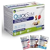 Quick Slim Mahlzeitenersatz Shake zum Abnehmen, 30 Portionen, 20g Protein, 27 Vitamine & Mineralien, Ballaststoffe, Low Carb, Glutenfrei (Abwechslungsreiches Paket)