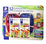 Staedtler 52 Malset 2 Packungen x 24 Buntstifte, 2 Nylon-Federm ppchen, 2 Doppellochspitzer