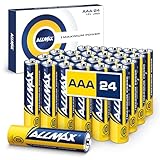 Allmax AAA Maximum Power Alkaline Triple A Batterien (24 Stück) - Ultra-Langlebigkeit, 10 Jahre Haltbarkeit, auslaufsicher, 1,5 V