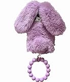 HFICY Schutzhülle für Realme GT 7 Pro 5G, Kunstfell, flauschig, mit 2 Displayschutzfolien, glitzerndes Kunstfell, weich, für Damen, Violett