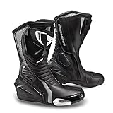 SHIMA Damen Rwx-6 Black 38 Shima RWX 6 Women Damen Vintage Retro Road Sportstiefel Aus Leder Motorradstiefel Frauen Sport Somm, Schwarz, EU