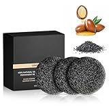 Generisch Graues Haar umgekehrte Stangenseife, Schwarze Seife für graue Haare, tief sauber und nähre die Kopfhaut für Haare und Bartverdunkelung für Männer und Frauen,3pcs